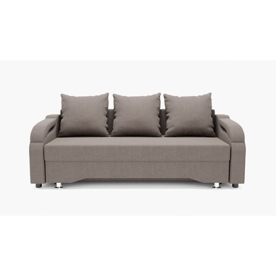 Прямой диван «Квадро 5», механизм еврокнижка, велюр, цвет галакси лайт 005