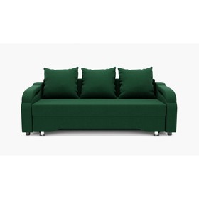 Прямой диван «Квадро 5», механизм еврокнижка, велюр, цвет галакси лайт 010