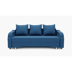 Прямой диван «Квадро 5», механизм еврокнижка, велюр, цвет галакси лайт 014