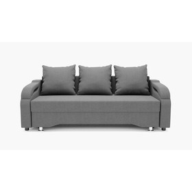 Прямой диван «Квадро 5», механизм еврокнижка, велюр, цвет галакси лайт 021