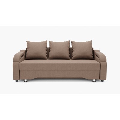 Прямой диван «Квадро 5», механизм еврокнижка, велюр, цвет галакси лайт 023