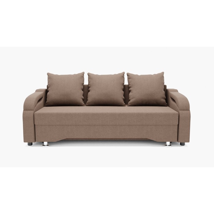 Прямой диван «Квадро 5», механизм еврокнижка, велюр, цвет галакси лайт 023 - Фото 1