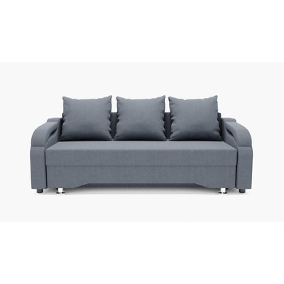 Прямой диван «Квадро 5», механизм еврокнижка, велюр, цвет галакси лайт 026