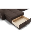 Диван угловой «Майами 2», механизм венеция, универсальный, велюр, цвет галакси лайт 004 - Фото 9