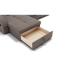 Диван угловой «Майами 2», механизм венеция, универсальный, велюр, цвет галакси лайт 005 - Фото 5