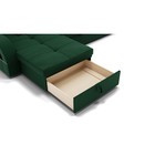 Диван угловой «Майами 2», механизм венеция, универсальный, велюр, цвет галакси лайт 010 - Фото 5