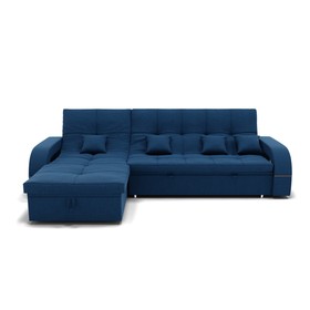 Угловой диван «Майами 2», механизм венеция, универсальный, велюр, цвет галакси лайт 014