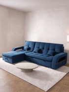 Диван угловой «Майами 2», механизм венеция, универсальный, велюр, цвет галакси лайт 014 - Фото 4