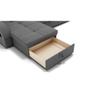 Диван угловой «Майами 2», механизм венеция, универсальный, велюр, цвет галакси лайт 021 - Фото 5