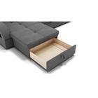 Диван угловой «Майами 2», механизм венеция, универсальный, велюр, цвет галакси лайт 021 - Фото 9