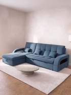 Диван угловой «Майами 2», механизм венеция, универсальный, велюр, цвет галакси лайт 022 - Фото 4