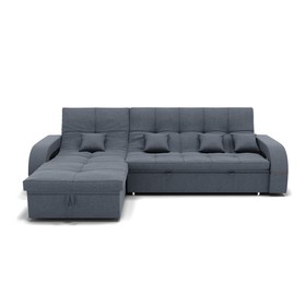 Угловой диван «Майами 2», механизм венеция, универсальный, велюр, цвет галакси лайт 026