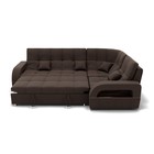 Угловой диван «Майами 3», механизм венеция, универсальный, велюр, цвет галакси лайт 004 - Фото 4