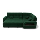 Диван угловой «Майами 3», механизм венеция, универсальный, велюр, цвет галакси лайт 010 - Фото 4