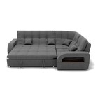 Угловой диван «Майами 3», механизм венеция, универсальный, велюр, цвет галакси лайт 021 - Фото 4