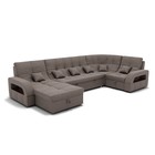 П-образный диван «Майами 4», механизм венеция, универсальный, велюр, цвет галакси лайт 005 - Фото 1