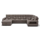 П-образный диван «Майами 4», механизм венеция, универсальный, велюр, цвет галакси лайт 005 - Фото 3