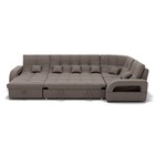 П-образный диван «Майами 4», механизм венеция, универсальный, велюр, цвет галакси лайт 005 - Фото 4