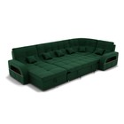 Диван п – образный «Майами 4», универсальный, механизм венеция, велюр, цвет галакси лайт 010 - Фото 2