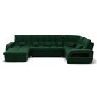 Диван п – образный «Майами 4», универсальный, механизм венеция, велюр, цвет галакси лайт 010 - Фото 3