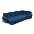 Диван п – образный «Майами 4», универсальный, механизм венеция, велюр, цвет галакси лайт 014 - Фото 2