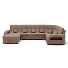 Диван п – образный «Майами 4», универсальный, механизм венеция, велюр, цвет галакси лайт 023 - Фото 3