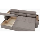 Диван угловой «Манчестер», механизм венеция, угол левый, велюр, цвет галакси лайт 005  (артикул 9798785)  большой выбор товаров оптом и в розницу по низким ценам с доставкой