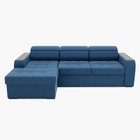 Диван угловой «Манчестер», механизм венеция, угол левый, велюр, цвет галакси лайт 014  (артикул 9798787)  большой выбор товаров оптом и в розницу по низким ценам с доставкой