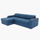 Диван угловой «Манчестер», механизм венеция, угол левый, велюр, цвет галакси лайт 014  (артикул 9798787)  большой выбор товаров оптом и в розницу по низким ценам с доставкой