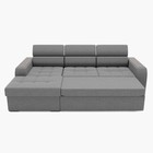 Диван угловой «Манчестер», механизм венеция, угол левый, велюр, цвет галакси лайт 021  (артикул 9798788)  большой выбор товаров оптом и в розницу по низким ценам с доставкой