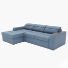 Диван угловой «Манчестер», механизм венеция, угол левый, велюр, цвет галакси лайт 022  (артикул 9798789)  большой выбор товаров оптом и в розницу по низким ценам с доставкой