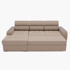 Диван угловой «Манчестер», механизм венеция, угол левый, велюр, цвет галакси лайт 023  (артикул 9798790)  большой выбор товаров оптом и в розницу по низким ценам с доставкой