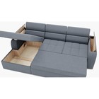 Диван угловой «Манчестер», механизм венеция, угол левый, велюр, цвет галакси лайт 026  (артикул 9798791)  большой выбор товаров оптом и в розницу по низким ценам с доставкой