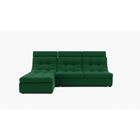 Диван угловой «Монако 2», механизм венеция, универсальный, велюр, цвет галакси лайт 010  (артикул 9798818)  большой выбор товаров оптом и в розницу по низким ценам с доставкой