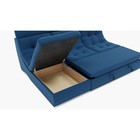 Диван угловой «Монако 2», механизм венеция, универсальный, велюр, цвет галакси лайт 014  (артикул 9798819)  большой выбор товаров оптом и в розницу по низким ценам с доставкой