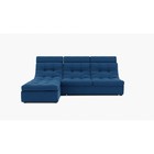 Диван угловой «Монако 2», механизм венеция, универсальный, велюр, цвет галакси лайт 014  (артикул 9798819)  большой выбор товаров оптом и в розницу по низким ценам с доставкой