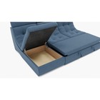 Диван угловой «Монако 2», механизм венеция, универсальный, велюр, цвет галакси лайт 022  (артикул 9798821)  большой выбор товаров оптом и в розницу по низким ценам с доставкой