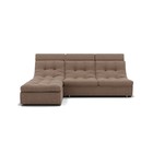 Диван угловой «Монако 2», механизм венеция, универсальный, велюр, цвет галакси лайт 023  (артикул 9798822)  большой выбор товаров оптом и в розницу по низким ценам с доставкой