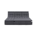 Диван угловой «Монако 2», механизм венеция, универсальный, велюр, цвет галакси лайт 026  (артикул 9798823)  большой выбор товаров оптом и в розницу по низким ценам с доставкой