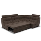 Диван угловой «Монако 3», механизм венеция, универсальный, велюр, цвет галакси лайт 004  (артикул 9798824)  большой выбор товаров оптом и в розницу по низким ценам с доставкой