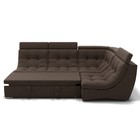 Диван угловой «Монако 3», механизм венеция, универсальный, велюр, цвет галакси лайт 004  (артикул 9798824)  большой выбор товаров оптом и в розницу по низким ценам с доставкой