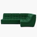 Диван угловой «Монако 3», механизм венеция, универсальный, велюр, цвет галакси лайт 010  (артикул 9798826)  большой выбор товаров оптом и в розницу по низким ценам с доставкой