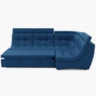 Диван угловой «Монако 3», механизм венеция, универсальный, велюр, цвет галакси лайт 014  (артикул 9798827)  большой выбор товаров оптом и в розницу по низким ценам с доставкой