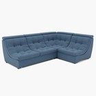 Диван угловой «Монако 3», механизм венеция, универсальный, велюр, цвет галакси лайт 022  (артикул 9798829)  большой выбор товаров оптом и в розницу по низким ценам с доставкой