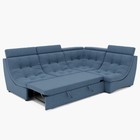 Диван угловой «Монако 3», механизм венеция, универсальный, велюр, цвет галакси лайт 022  (артикул 9798829)  большой выбор товаров оптом и в розницу по низким ценам с доставкой