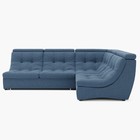 Диван угловой «Монако 3», механизм венеция, универсальный, велюр, цвет галакси лайт 022  (артикул 9798829)  большой выбор товаров оптом и в розницу по низким ценам с доставкой