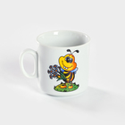 Набор посуды детский Добрушский завод «Пчёлы», 3 предмета: кружка 200 мл, салатник 350 мл, тарелка d=16.5 см, белый, рисунок МИКС - Фото 4