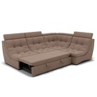 Диван угловой «Монако 3», механизм венеция, универсальный, велюр, цвет галакси лайт 023  (артикул 9798830)  большой выбор товаров оптом и в розницу по низким ценам с доставкой