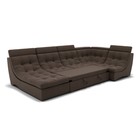 П-образный диван «Монако 4», механизм венеция, универсальный, велюр, цвет гелекси лайт 004 - Фото 2