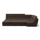 П-образный диван «Монако 4», механизм венеция, универсальный, велюр, цвет гелекси лайт 004 - Фото 3